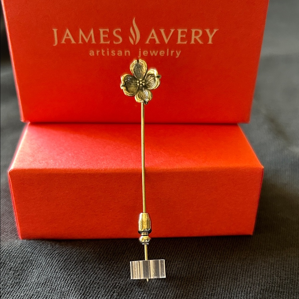 James Avery RETIRED Sterling Silver Dogwood Pin